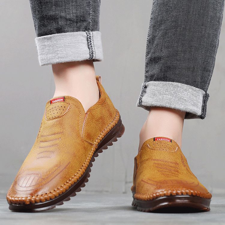 🔥 40 % OFF 🔥 Breathable, non-slip leather trainers for men