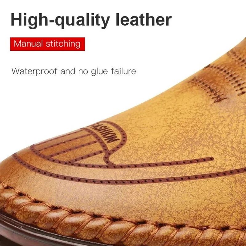 🔥 40 % OFF 🔥 Breathable, non-slip leather trainers for men