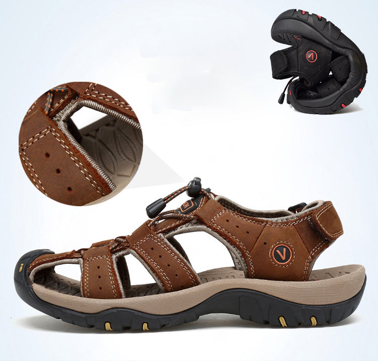 Comfortable leather outdoor beach shoes【Buy 2 pairs , Free shipping】