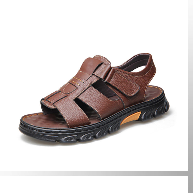 🔥49% OFF🔥High quality leather casual sandals for men 【Non-slip, foot massage】