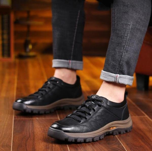 [40% off] Men's casual leather shoes with hand stitching  【Free Shipping】