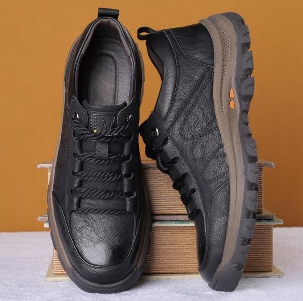 [40% off] Men's casual leather shoes with hand stitching  【Free Shipping】