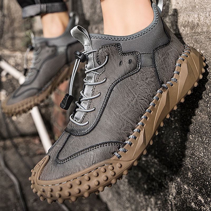 【50% OFF】 Men's hand-stitched leather casual sneakers🔥Free Shipping 🔥