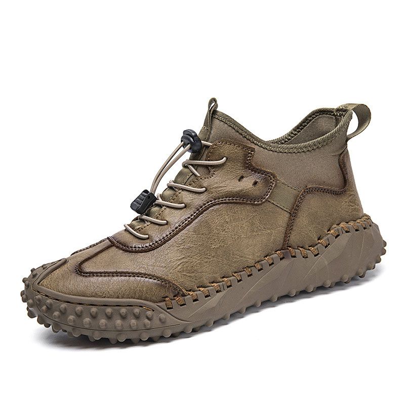 【50% OFF】 Men's hand-stitched leather casual sneakers🔥Free Shipping 🔥