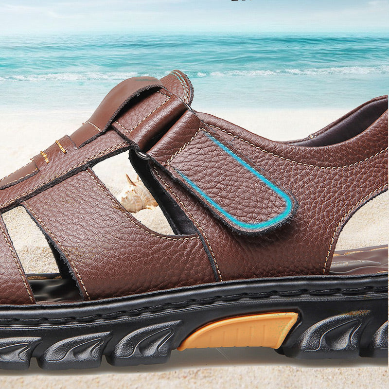 🔥49% OFF🔥High quality leather casual sandals for men 【Non-slip, foot massage】