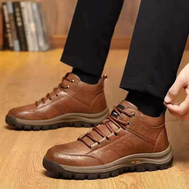[59% off] Men's all-weather mid-top sports leather shoes